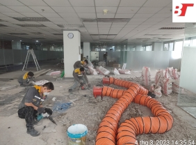 NÂNG CẤP SÀN EPOXY KIỂM SOÁT TĨNH ĐIỆN DỰ ÁN FRIWO F&D CENTER SAIGON HIGHTECH PARK